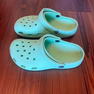 Mint Green Crocs. Women’s size 6